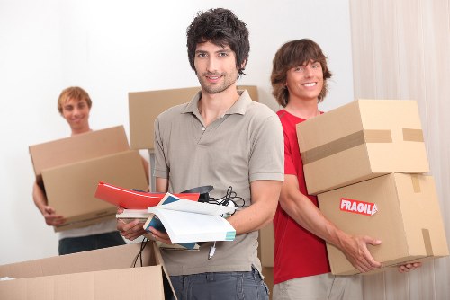Packing boxes for a Rotherhithe home relocation