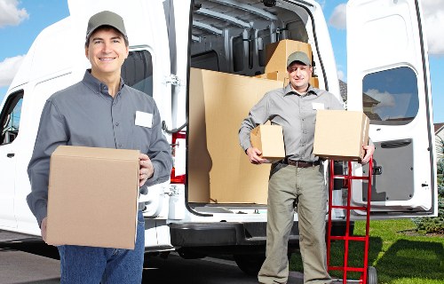 Packed household items ready for storage